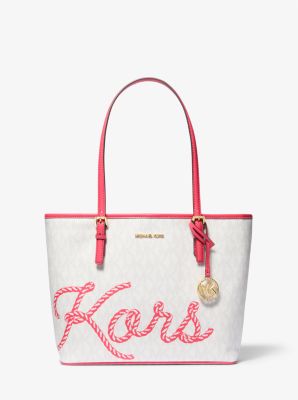 Jet Set Medium KORS Signature Logo Tote Bag | Michael Kors