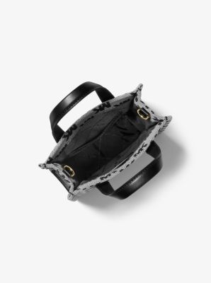 Umh&auml;ngetasche Gigi Extra-Small aus Jacquard mit Logomuster in SCHWARZ | Michael Kors