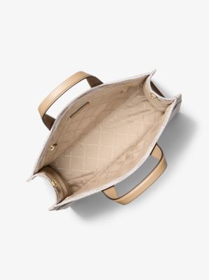 Shopper Gigi Large aus Jacquard mit Logomuster in KHAKI | Michael Kors