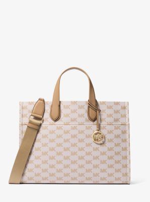MK Shopper Gigi Large Aus Jacquard Mit Logomuster - Natur
