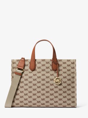 MK Shopper Gigi Large Aus Jacquard Mit Logomuster - Braun