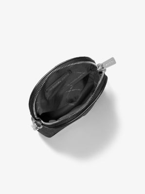 Borsa a tracolla Jet Set piccola con stampa logo in NERO | Michael Kors