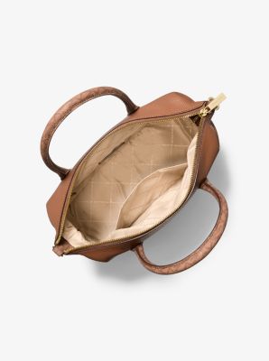 Hyde Medium Pebbled and Signature Logo Satchel