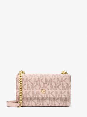 MK Schultertasche Abbott Small Mit Signature-Logomuster - Rosa