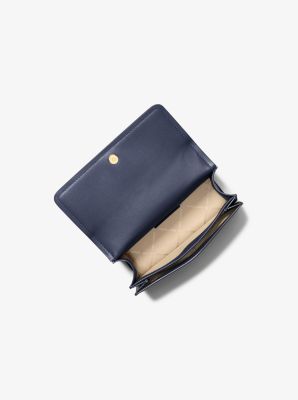 Borsa a spalla Abbott piccola con stampa logo in BLU AMMIRAGLIO | Michael Kors