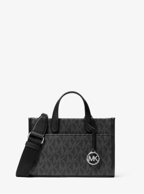 MK Messenger-Tasche Gigi Small Mit Signature-Logomuster - Schwarz