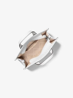 Gigi Small Signature Logo Messenger Bag in OPT/ALLUM | Michael Kors