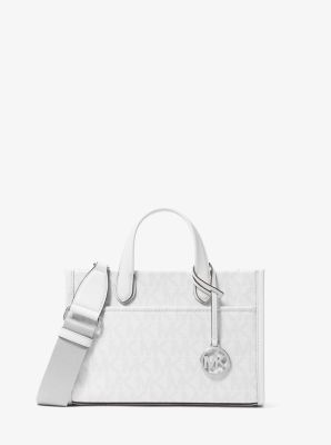 MK Messenger-Tasche Gigi Small Mit Signature-Logomuster - Grau