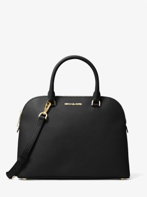 Cindy Large Leather Dome Satchel | Michael Kors