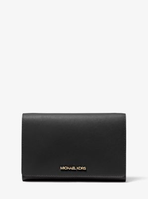 Jet Set Large Saffiano Leather Convertible Crossbody Bag Michael Kors