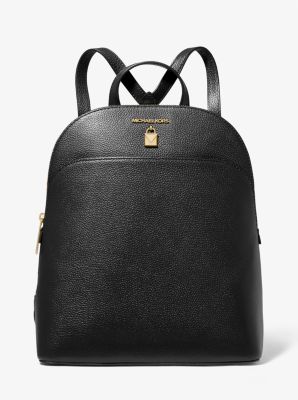 Adele Large Pebbled Leather Backpack Michael Kors