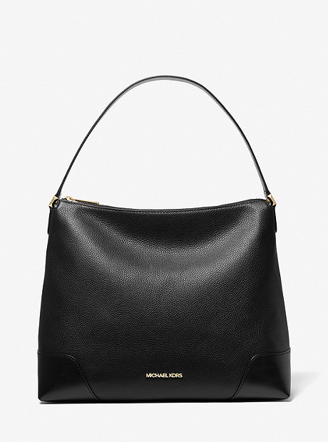 Crosby Large Leather Shoulder Bag - BLACK - 38T0CCBL3L