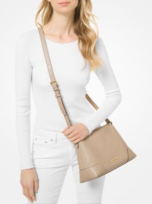 Michael michael kors crosby pebble leather messenger store shoulder bag