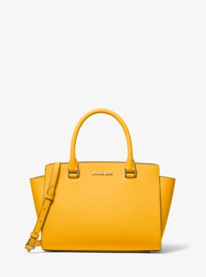 Selma Large Saffiano Leather Satchel, Michael Kors