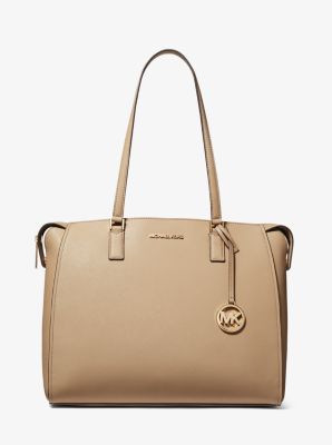 Charlie Large Saffiano Leather Tote Bag 