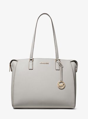 Charlie Large Saffiano Leather Tote Bag