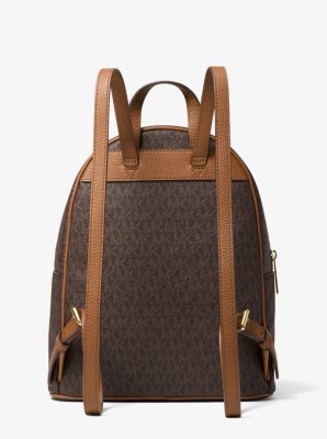 Michael Kors Abbey Medium Backpack Navy Blue Pebbled Leather for sale  online