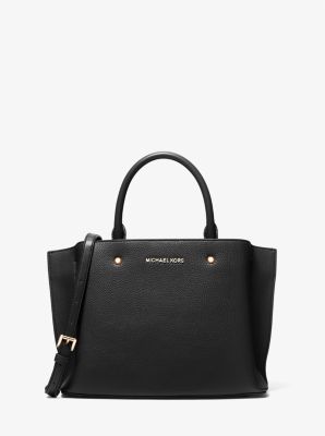 Michael Kors Brandy Arielle Small Pebbled Leather Satchel at FORZIERI