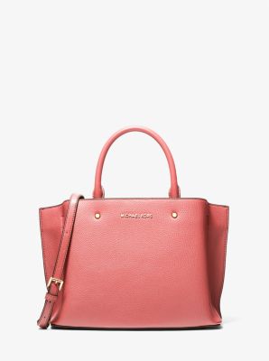 Arielle Medium Pebbled Faux Leather Satchel | Michael Kors