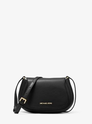 Michael Kors Jolene Small Leather Crossbody Bag In Black | ModeSens