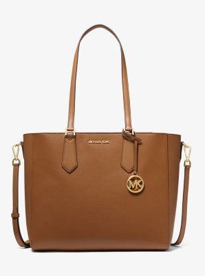 Michael Kors Bags | Michael Kors Large Chain Shoulder Bag Tote | Color: Brown/Gold | Size: Large | Orchidboutique1's Closet