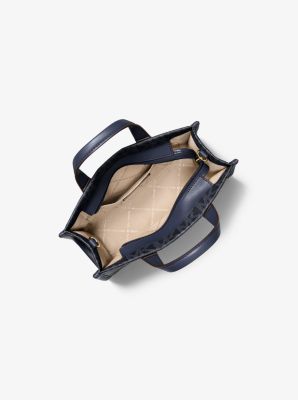 Borsa messenger Gigi piccola con stampa logo in BLU AMMIRAGLIO | Michael Kors