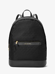Morgan Medium Logo Jacquard Backpack - BLACK - 38T9COGB8C