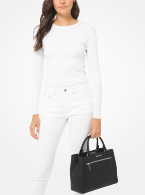 Michael kors hailee crossgrain leather online satchel