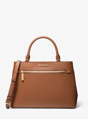 hailee large saffiano leather satchel