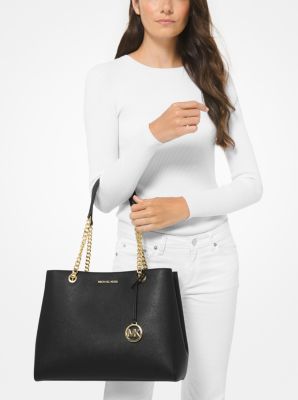 Susannah Large Saffiano Leather Shoulder Bag Michael Kors