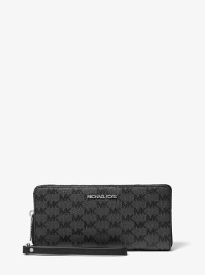 michael kors black logo wallet