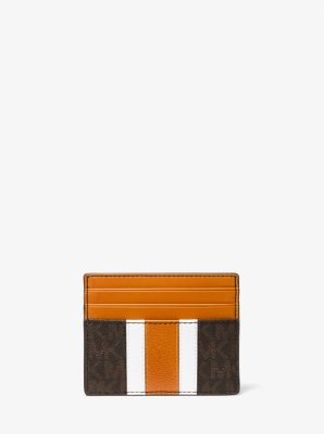 Hudson Tall Logo Stripe Card Case