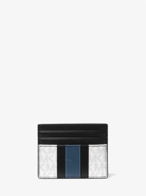 Hudson Tall Logo Stripe Card Case