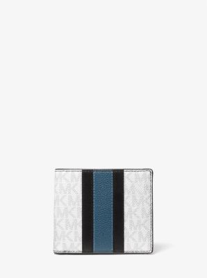 Hudson Logo and Leather Stripe Billfold Wallet image number 0
