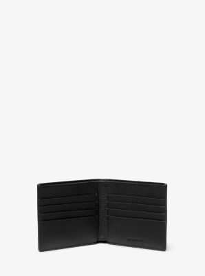 Logo-Appliquéd Croc-Effect Leather Billfold Wallet