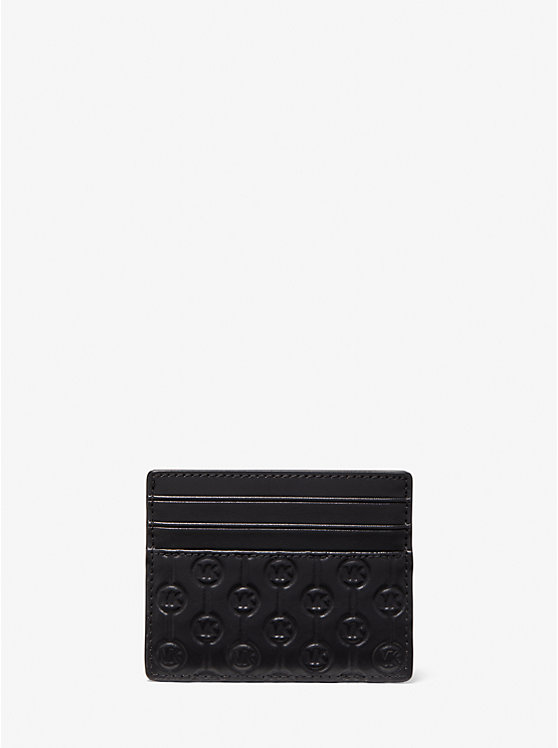 Hudson Logo Embossed Leather Tall Card Case image number 0
