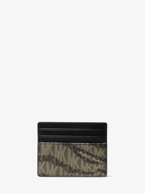 Hudson Animal Print Logo Card Case