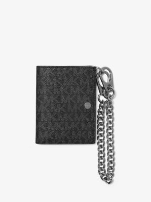 Michael kors logo chain on sale wallet