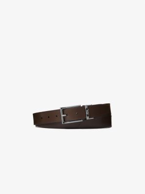 Crocodile Embossed Leather Belt image number 1