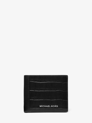 Michael Kors Logo Plaque Bifold Wallet in Brown for Men