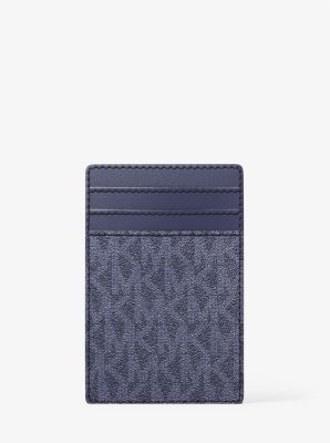 Hudson Logo Card Case in DRESS BLUES | Michael Kors