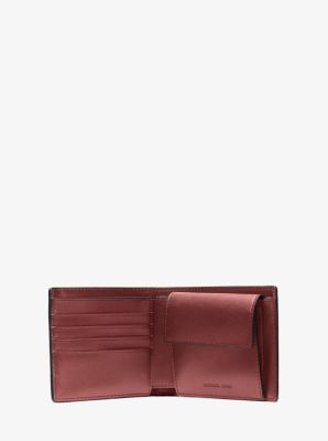 Hudson Crocodile Embossed Leather Billfold Wallet