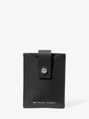Hudson Pebbled Leather Snap Card Case image number 0