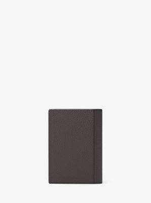 Tarjetero Hudson tipo folio de piel granulada