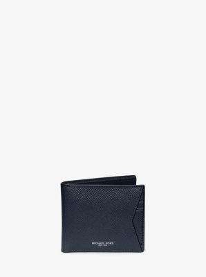 Harrison Crossgrain Leather Billfold Wallet With Card Case | Michael Kors