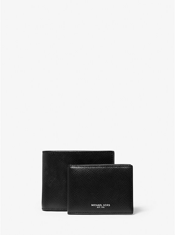 Harrison Crossgrain Leather Billfold Wallet With Passcase image number 0