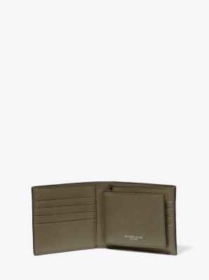 Michael kors small discount crossgrain leather wallet