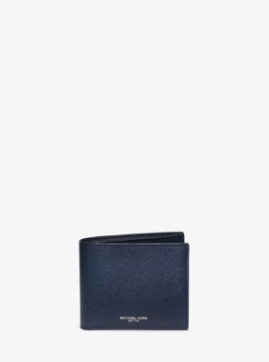 Michael michael kors large crossgrain leather hot sale slim wallet