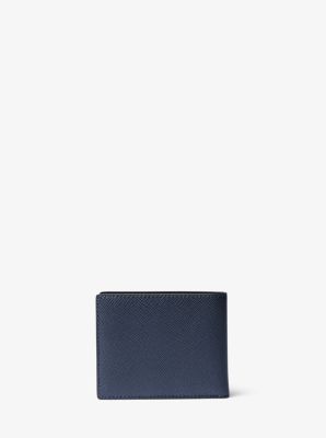 Michael Kors - Harrison Wallet - Men - Leather/Leather - One Size - Blue