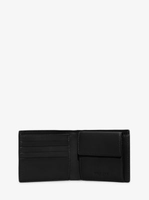 Harrison Crossgrain Leather Billfold Wallet With Coin Pocket image number 1